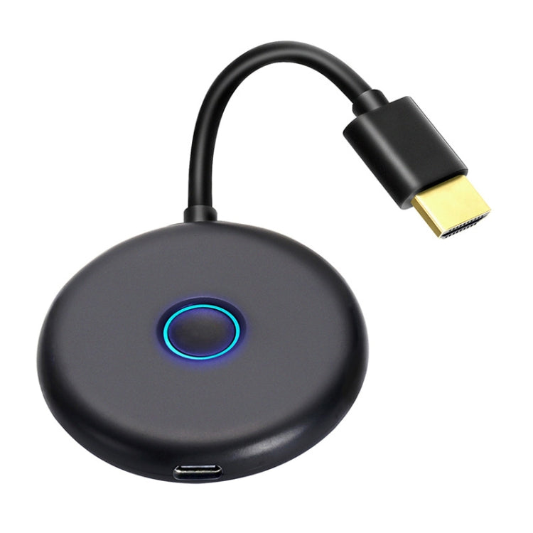 E89BK 2.4GHz / 5GHz WiFi Wireless Display Dongle Receiver Horizontal And Vertical Screen Streaming Media Player HDTV Stick(Black)