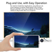 E89BK 2.4GHz / 5GHz WiFi Wireless Display Dongle Receiver Horizontal And Vertical Screen Streaming Media Player HDTV Stick(Black)