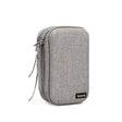 Baona BN-F027 Double-Layer Mobile Hard Disk Storage Bag EVA Hard Shell Hard Disk Protective Cover(Gray) - Hard Drive Bags & Cases by Baona | Online Shopping South Africa | PMC TechLife | Buy Now Pay Later Mobicred