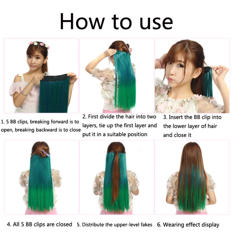 6 in 1 Wig Piece Long Curly Hair Wig Extension Piece(3.2)