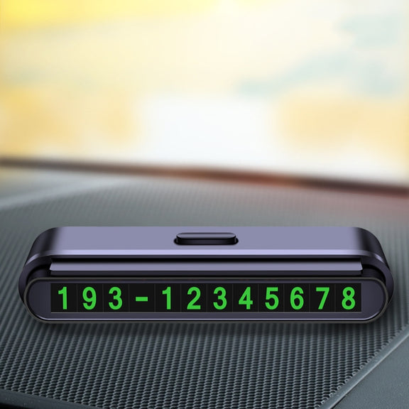 2 PCS One-Click Automatic Hiding Temporary Parking Signs For Cars(Black