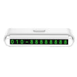 2 PCS One-Click Automatic Hiding Temporary Parking Signs For Cars(White - Green Numbers) - free shipping - PMC TechLife - Order now!