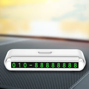 2 PCS One-Click Automatic Hiding Temporary Parking Signs For Cars(White