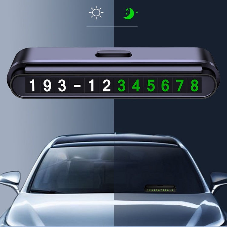 2 PCS One-Click Automatic Hiding Temporary Parking Signs For Cars(White