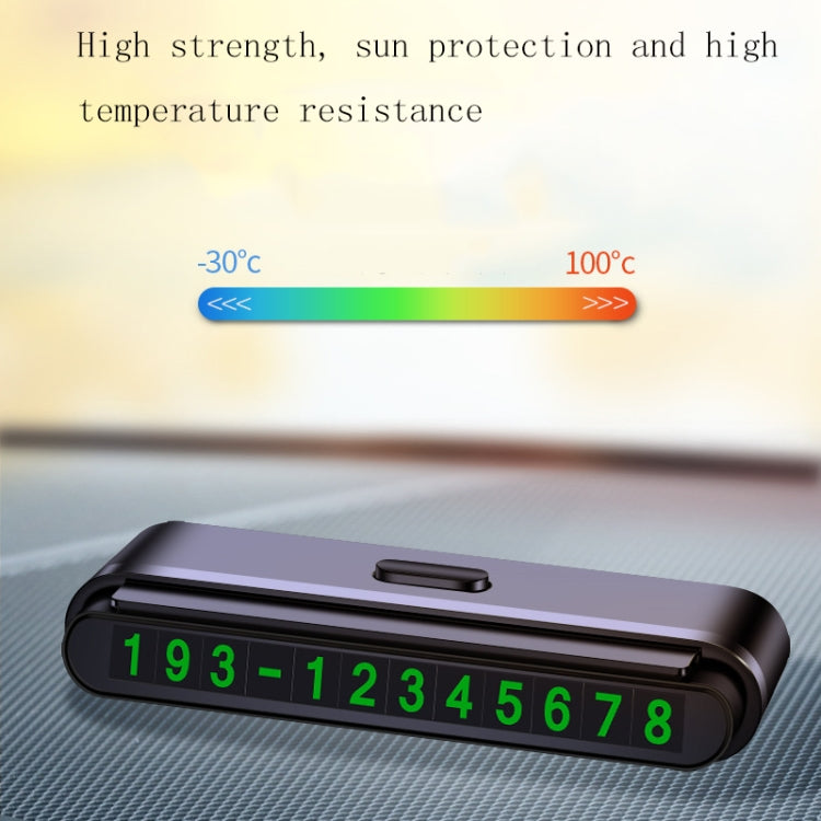 2 PCS One-Click Automatic Hiding Temporary Parking Signs For Cars(Black