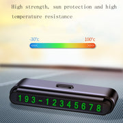 2 PCS One-Click Automatic Hiding Temporary Parking Signs For Cars(Black