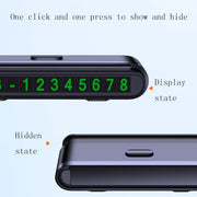 2 PCS One-Click Automatic Hiding Temporary Parking Signs For Cars(White