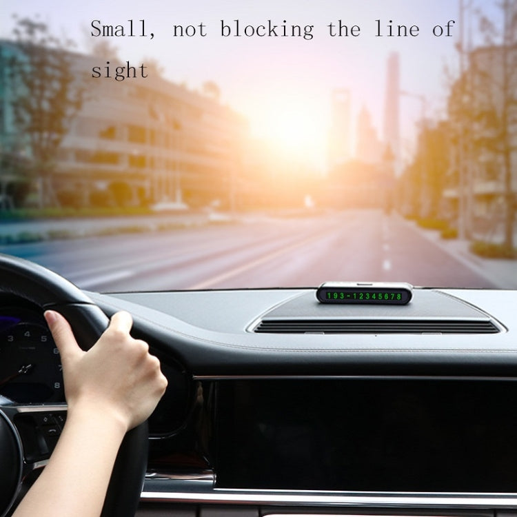 2 PCS One-Click Automatic Hiding Temporary Parking Signs For Cars(Black