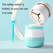 TR018 Medicine Cutter Grinding and Crushing Pill Box, Colour: Green