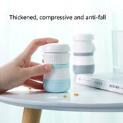 TR018 Medicine Cutter Grinding and Crushing Pill Box, Colour: Green