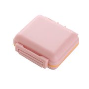 JS0018 Wheat Portable Sealed Pill Box with 6 Compartments For Pill Health Care Box(Solid Pink)