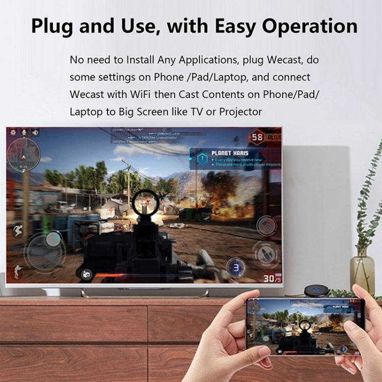 C39B 2.4G WiFi Wireless Display Dongle Receiver HDTV Stick For Mac IOS Laptop And Android Smartphone