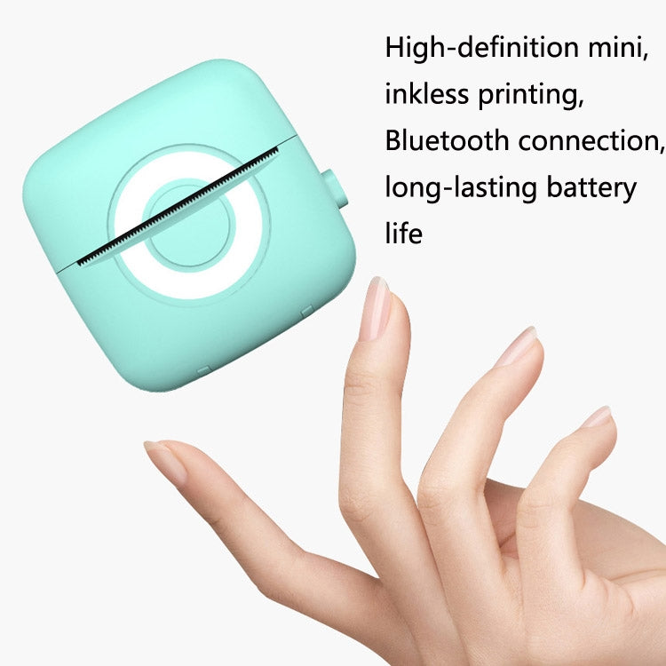 Portable Mini Wrong Question Printer Student Photo Text Memo Printer(Green)