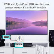 L3B Type-C USB To HDMI-Compatible  Audio Transfer Three-In-One HD Cable TV Screen Connector(Black)