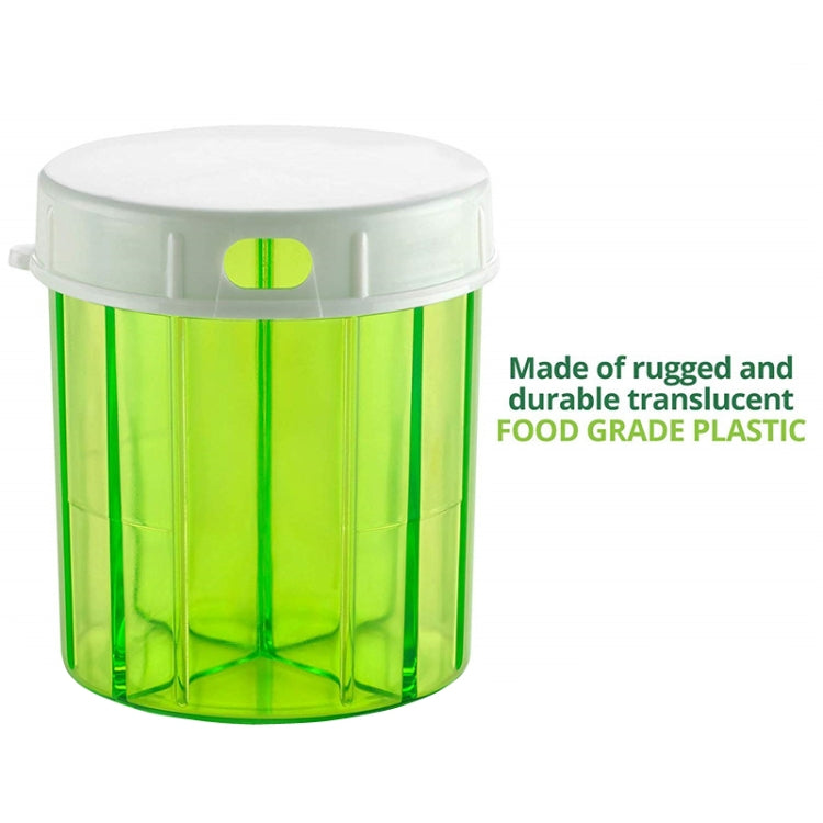 S-052 Round Transparent Plastic Pill Box Storage Box(9x9x10cm)