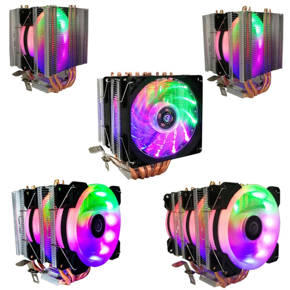 COOL STORM CT-4U-9cm Heat Pipe Dual-Tower CPU Radiator Copper Pipe 9 Cm Fan For Intel/AMD Platform Specification： Aurora Three-fan 3 Line