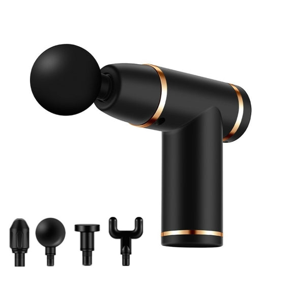 Mini Fascia Massager Pulse Micro-Current Physiotherapy Muscle Cervical Spine Massage Equipment Specification: Button version(168 Black)