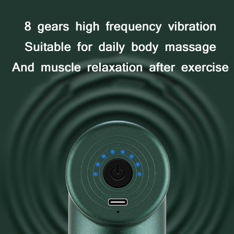 Mini Fascia Massager Pulse Micro-Current Physiotherapy Muscle Cervical Spine Massage Equipment Specification: Button version(168 Green)