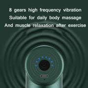 Mini Fascia Massager Pulse Micro-Current Physiotherapy Muscle Cervical Spine Massage Equipment Specification: Button version(168 Gray)