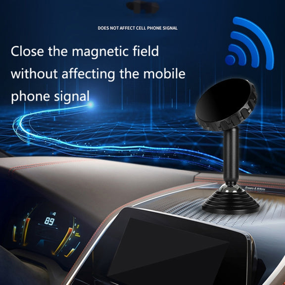 Q7 Car Home Mobile Phone Magnetic Bracket Strong Magnetic Double Ball Instrument Panel Navigation Bracket(Silver)