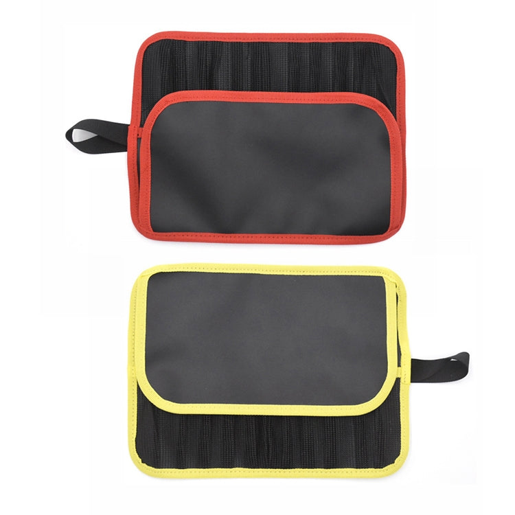 Road Sub-Bait Tool Bag Fishing Accessories Portable Storage Bag Water-resistant Foldable Lead Fish Bag(Red Black)