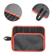 Road Sub-Bait Tool Bag Fishing Accessories Portable Storage Bag Water-resistant Foldable Lead Fish Bag(Red Black)