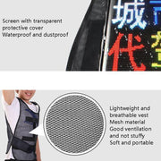 ys-kl20 Outdoor Mobile Advertising Screen Water-resistant Flexible Wearable LED Display Vest