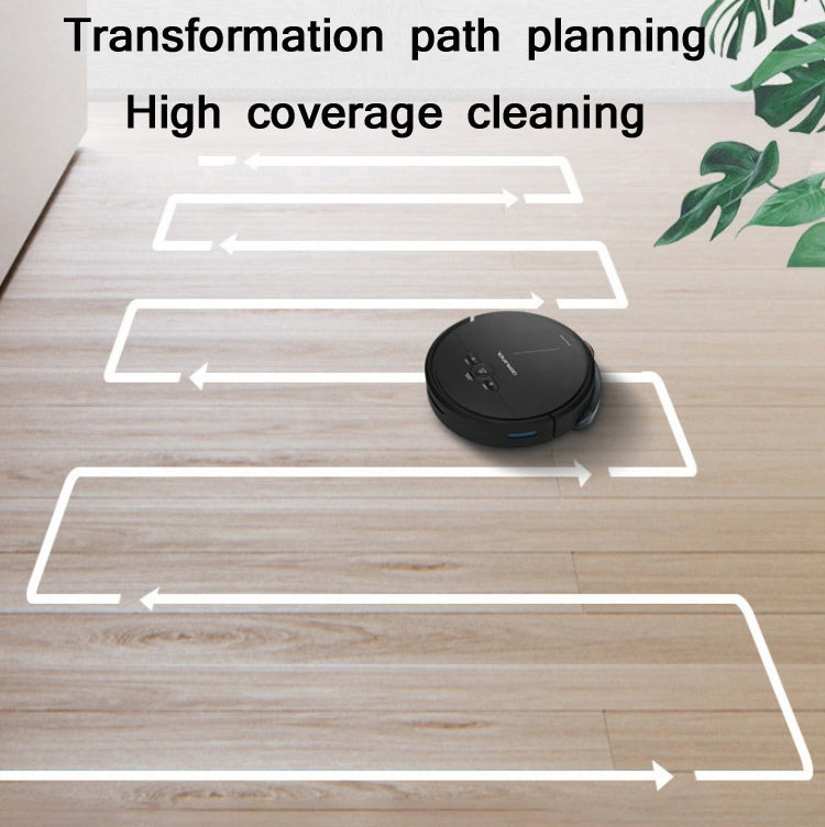 GEERLEPOL Smart Home Automatic Refilling Sweeping Robot, High Configuration Support Mobile Phone APP(White)