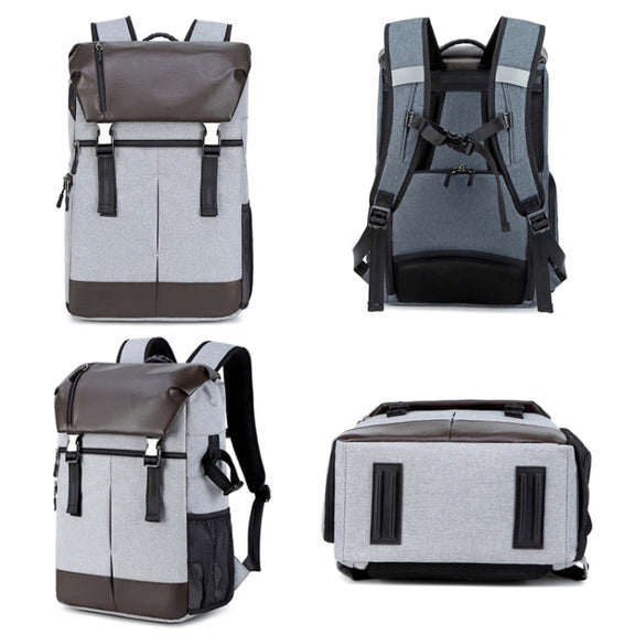 C3081 Camera  Computer Shoulder Digital Camera Bag Large Capacity Photography Backpack(Dark Gray)