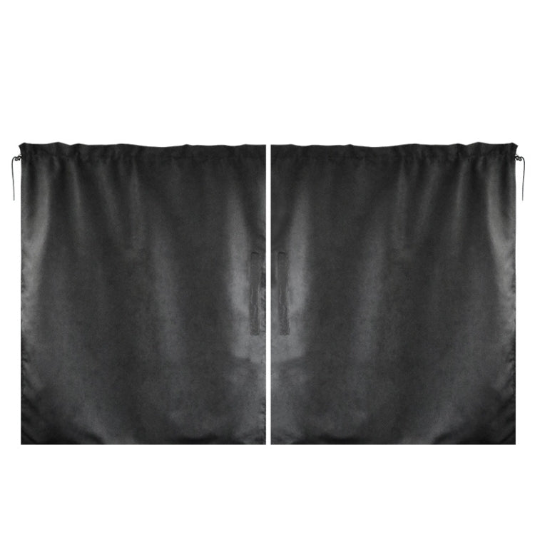 2 PCS 69 x 82cm Automobile Front And Rear Partition Curtain Business Car Air Conditioning Privacy Curtain(black)