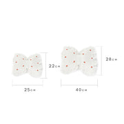 Bow Car Head Pillow Car Seat Neck Pillow Comfortable Cotton Car Supplies, Colour: Cherry Lumbar Pillow