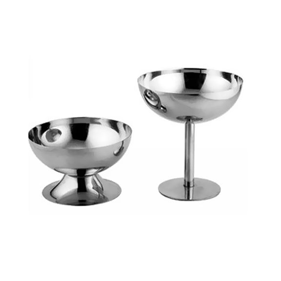 Stainless Steel Ice Cream Cup Ice Cream Goblet Bar Wine Glass, Specification��� A Short