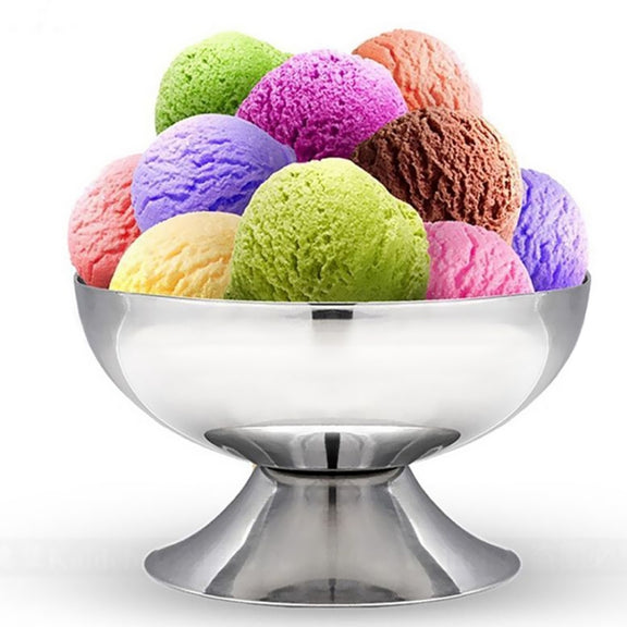 Stainless Steel Ice Cream Cup Ice Cream Goblet Bar Wine Glass, Specification��� A Short
