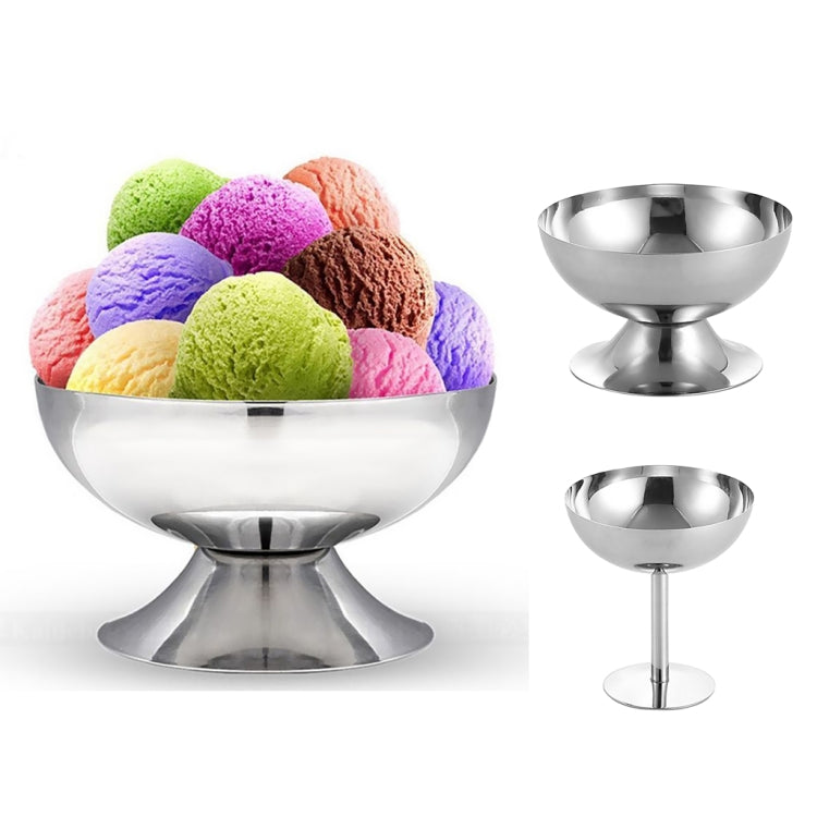 Stainless Steel Ice Cream Cup Ice Cream Goblet Bar Wine Glass, Specification��� A Short