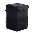 With Cover Car Trash Can Foldable Car Chair Back Trash Can Waterproof Box, Size: 15 x 15 x 25cm(Black) - Stowing Tidying by PMC TechLife | Online Shopping South Africa | PMC TechLife | Buy Now Pay Later Mobicred