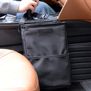 With Cover Car Trash Can Foldable Car Chair Back Trash Can Water-resistant Box, Size: 20 x 20 x 30cm(Black)