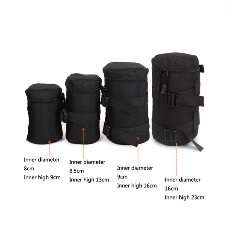 5603 Wear-Resistant Water-resistant And Shockproof SLR Camera Lens Bag, Size: L(Black)