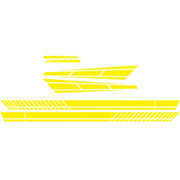 D-1037 Striped Car Sticker Car Side Door Cover Rearview Mirror Combination Sticker(Yellow)