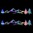 2 PCS D-791 Mountain Forest Car Sticker SUV Off-Road Vehicle Body Sticker Rear Windshield Car Sticker (Colour) - Decorative Sticker by PMC TechLife | Online Shopping South Africa | PMC TechLife | Buy Now Pay Later Mobicred