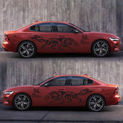 D-70 Wolf Totem Car Stickers Car Personality Modified Car Stickers(Black)