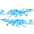 D-70 Wolf Totem Car Stickers Car Personality Modified Car Stickers(Blue) - Decorative Sticker by PMC TechLife | Online Shopping South Africa | PMC TechLife | Buy Now Pay Later Mobicred