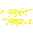 D-70 Wolf Totem Car Stickers Car Personality Modified Car Stickers(Yellow) - Decorative Sticker by PMC TechLife | Online Shopping South Africa | PMC TechLife | Buy Now Pay Later Mobicred