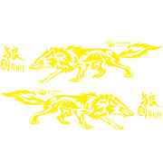 D-70 Wolf Totem Car Stickers Car Personality Modified Car Stickers(Yellow)