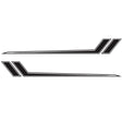 D-716 Car Striped Vinyl Body Stickers Personalized Modification Car Sticker(Black) - Decorative Sticker by PMC TechLife | Online Shopping South Africa | PMC TechLife | Buy Now Pay Later Mobicred