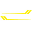 D-716 Car Striped Vinyl Body Stickers Personalized Modification Car Sticker(Yellow) - Decorative Sticker by PMC TechLife | Online Shopping South Africa | PMC TechLife | Buy Now Pay Later Mobicred