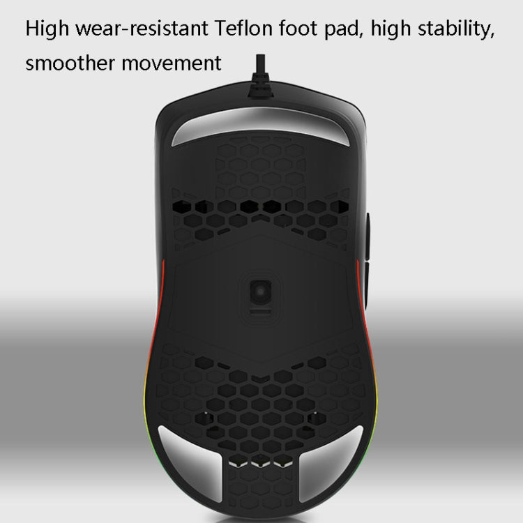 DELUX M700BU 7 Keys Wired Games Mouse Desktop Wired Mouse, Style: 3325 (Support 10000DPI)