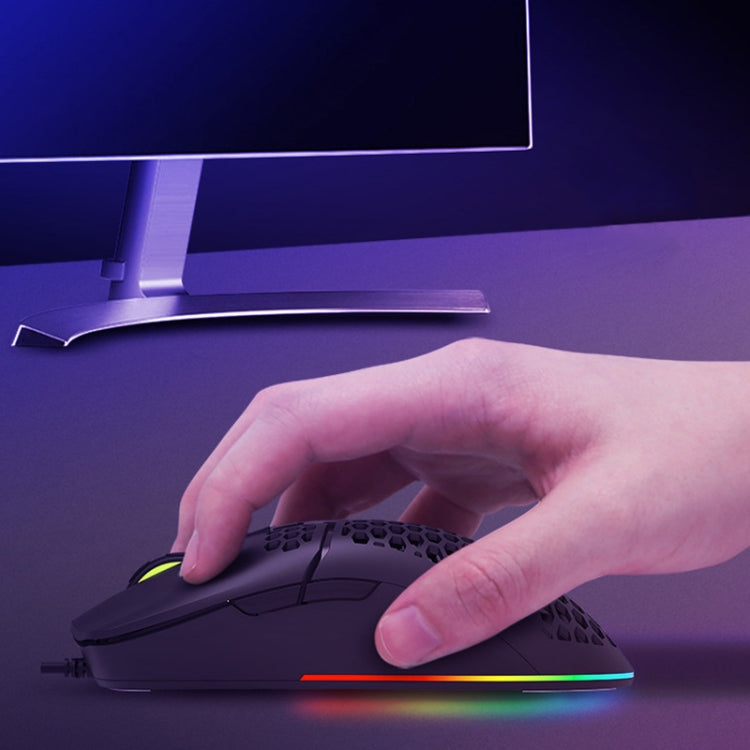DELUX M700BU 7 Keys Wired Games Mouse Desktop Wired Mouse, Style: 3389 (Support 16000DPI)