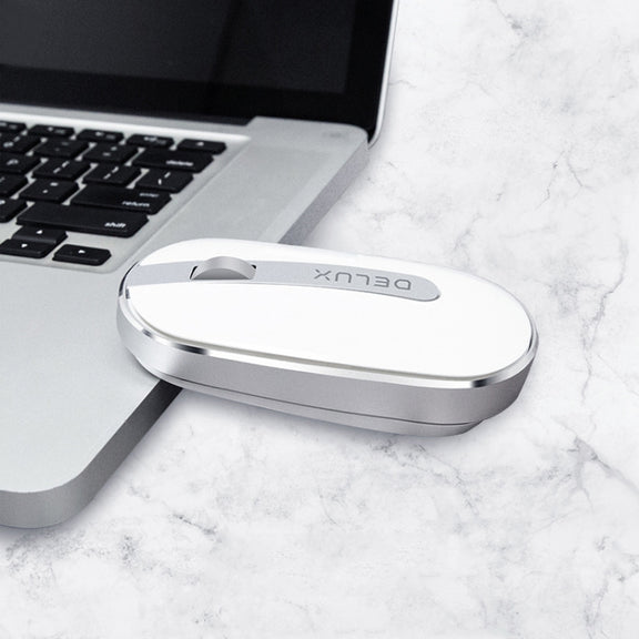 DELUX M326 4 Keys Wireless Silent Mouse Portable Laptop Mouse