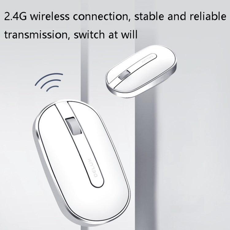 DELUX M326 4 Keys Wireless Silent Mouse Portable Laptop Mouse