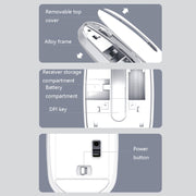 DELUX M326 4 Keys Wireless Silent Mouse Portable Laptop Mouse